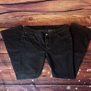 White House Black Market Women's Black Boot Cut Jeans